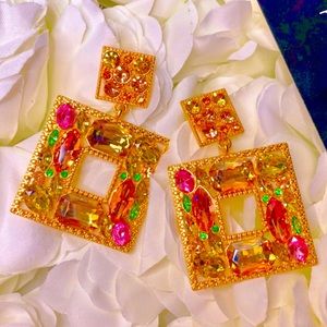 Gem Statement Earrings